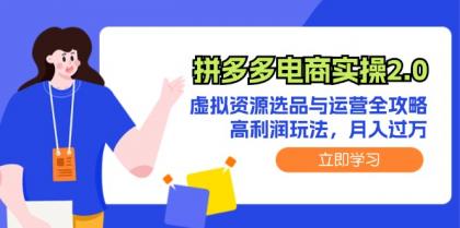 拼多多电商实操2.0：虚拟资源选品与运营全攻略，高利润玩法，月入过万-颜夕资源网-第14张图片